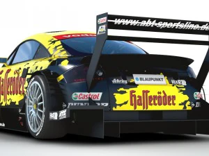 audi tt - tt-r dtm 2003 hasseroder 3D Model