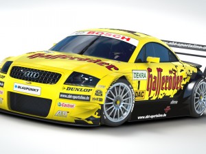 audi tt - tt-r dtm 2003 hasseroder 3D Model