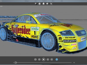 audi tt - tt-r dtm 2003 hasseroder 3D Model