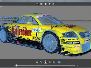 audi tt - tt-r dtm 2003 hasseroder 3D Model