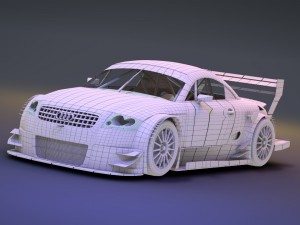 audi tt - tt-r dtm 2003 hasseroder 3D Model