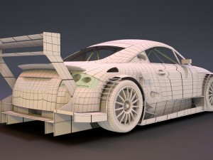 audi tt - tt-r dtm 2003 hasseroder 3D Model
