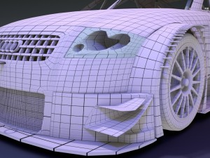 audi tt - tt-r dtm 2003 hasseroder 3D Model