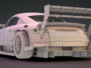 audi tt - tt-r dtm 2003 hasseroder 3D Model