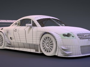 audi tt - tt-r dtm 2003 hasseroder 3D Model