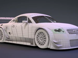 audi tt - tt-r dtm 2003 hasseroder 3D Model