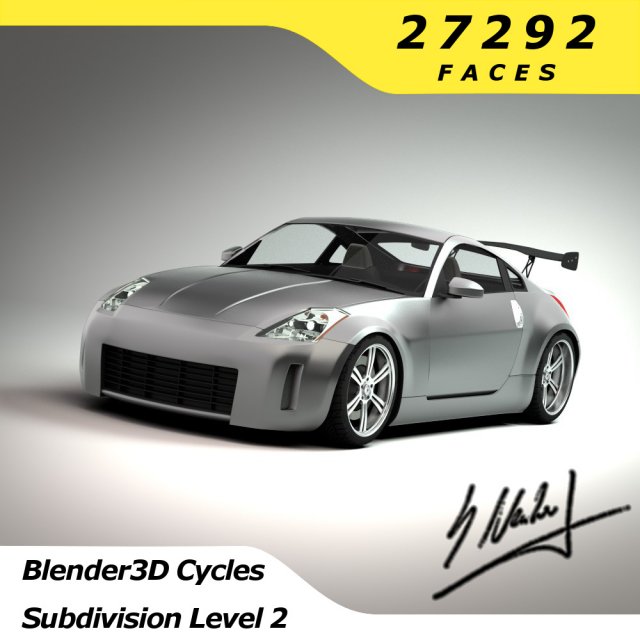 nissan 350z sport-race edition Modèle 3D .c4d .max .obj .3ds .fbx .stl .blend 
