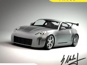 edi&ccedil;&atilde;o de corrida esportiva nissan 350z Modelo 3D