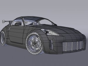 nissan 350z sport-race edition Modèle 3D