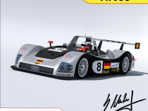 audi r8r 1999 - lemans gamemodel 3D मॉडल