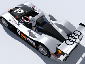 audi r8r 1999 - lemans gamemodel 3Dモデル