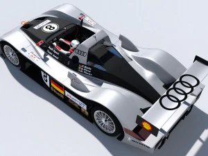 audi r8r 1999 - lemans gamemodel 3D Model