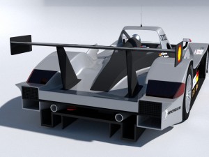 audi r8r 1999 - lemans gamemodel 3Dモデル