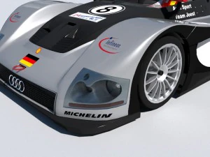 audi r8r 1999 - lemans gamemodel 3D Model
