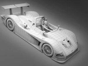audi r8r 1999 - lemans gamemodel 3D Model