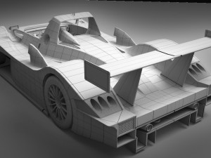audi r8r 1999 - lemans gamemodel 3Dモデル