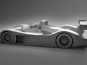 audi r8r 1999 - lemans gamemodel 3Dモデル