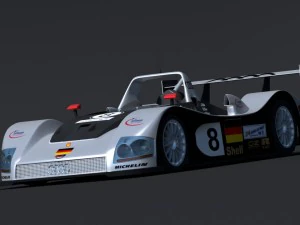 audi r8r 1999 le mans 3D Model