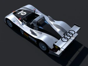 audi r8r 1999 le mans 3D Model