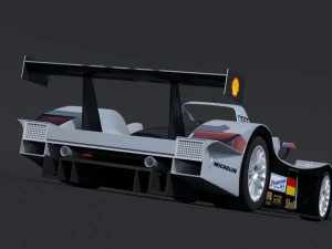 audi r8r 1999 le mans 3D Model