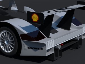 audi r8r 1999 le mans 3D-Modell