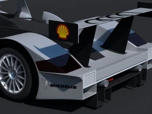 audi r8r 1999 le mans 3D Model