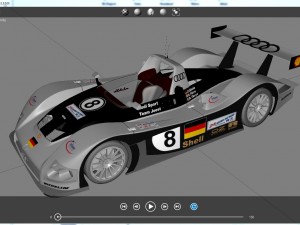 audi r8r 1999 le mans 3D-Modell