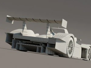 audi r8r 1999 le mans 3D Model