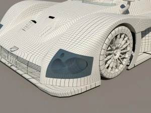 audi r8r 1999 le mans 3D Model