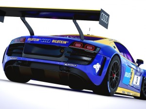 audi r8 lms - 24h njrburgring champion car 2012 3D Model