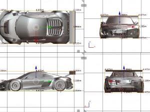 audi r8 lms - 24h njrburgring champion car 2012 3D Model