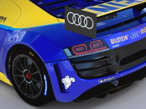 audi r8 lms - 24h njrburgring champion car 2012 3D Model