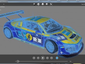 audi r8 lms - 24h njrburgring champion car 2012 3D Model