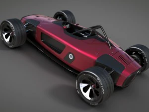 audi concept racecar 3D Model