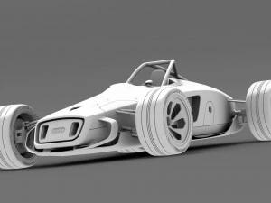 audi concept racecar 3D Model
