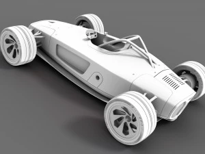 audi concept racecar 3D Model
