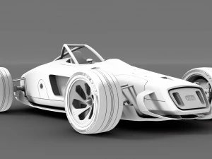 audi concept racecar 3D Model