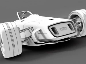 audi concept racecar 3D Model
