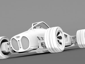 audi concept racecar 3D Model