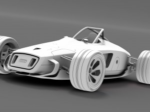 audi concept racecar Modèle 3D