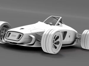 audi concept racecar 3D Model
