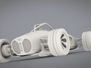 audi concept racecar 3D Model