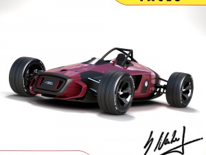 audi concept racecar Model 3D