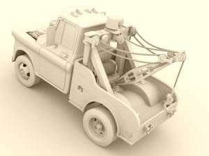 pixar cars - tow mater Modelo 3D