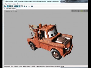 pixar cars - tow mater Modelo 3D