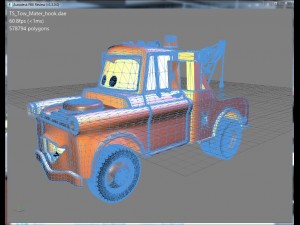 pixar cars - tow mater Modelo 3D