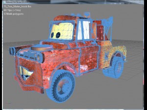 pixar cars - tow mater Modelo 3D