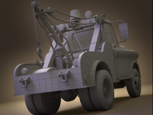 pixar cars - tow mater Modelo 3D