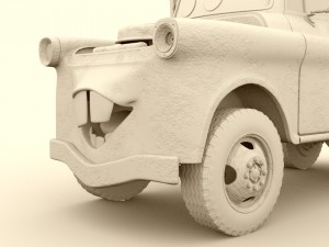 pixar cars - tow mater Modelo 3D