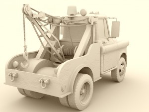 pixar cars - tow mater Modelo 3D